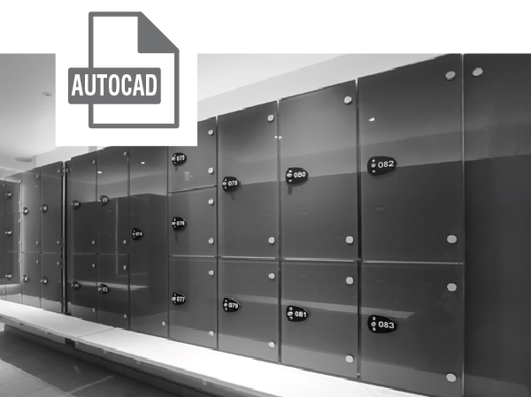 Lockers AutoCad File