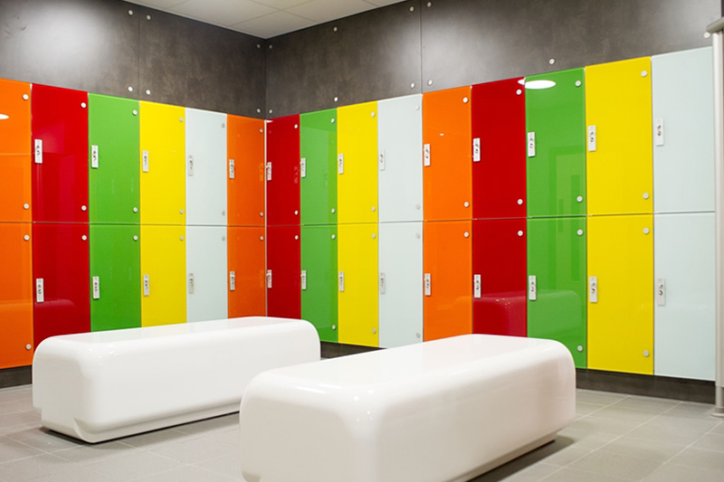 Marathon Glass Wet Area Lockers In Focus Marathon Glass Wet Area Lockers In Focus