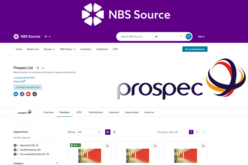 Prospec Updates NBS Source Listing To Enhance Product Information For Specifiers